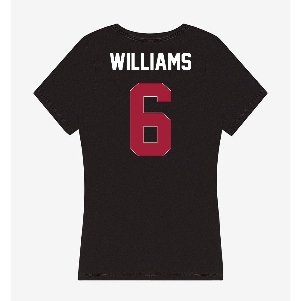 Oklahoma - NCAA Women's Basketball : Sahara Williams - Women's V-Neck T-Shirt-1