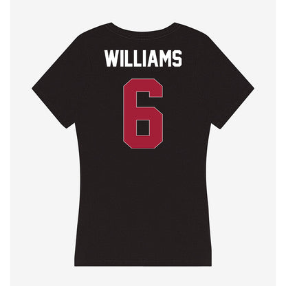 Oklahoma - NCAA Women's Basketball : Sahara Williams - Women's V-Neck T-Shirt-1