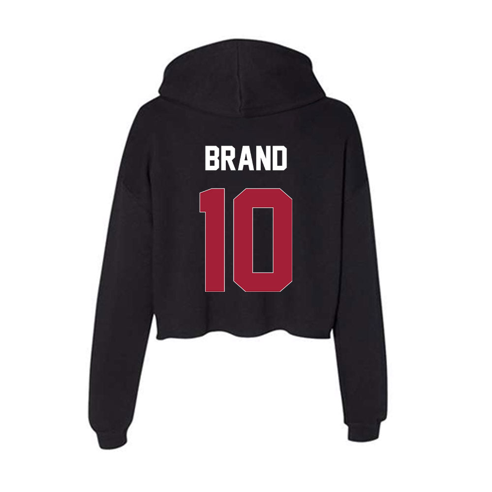 Oklahoma - NCAA Women's Soccer : Avery Brand - Women's Crop Fleece Hoodie-1