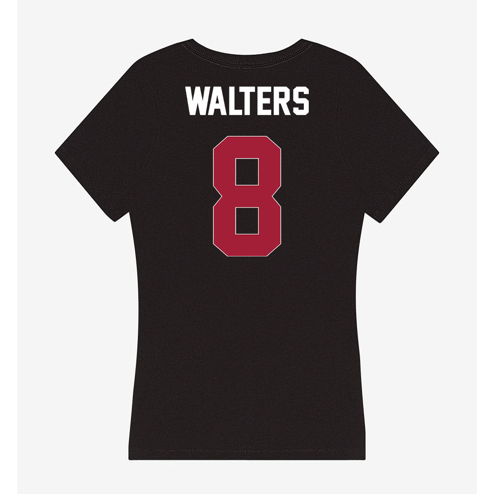 Oklahoma - NCAA Baseball : Uriah Walters - Women's V-Neck T-Shirt-1
