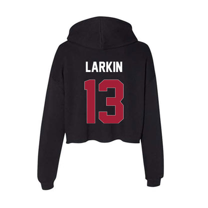 Oklahoma - NCAA Baseball : Connor Larkin - Women's Crop Fleece Hoodie-1