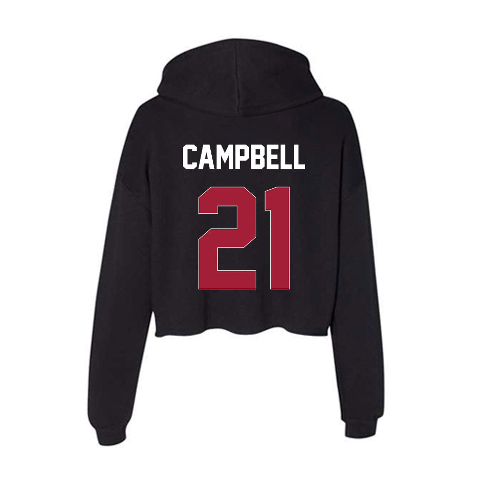 Oklahoma - NCAA Women's Soccer : Kendall Campbell - Women's Crop Fleece Hoodie-1