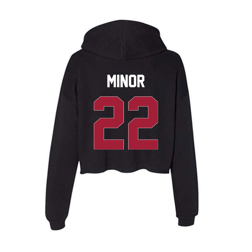 Oklahoma - NCAA Softball : Kai Minor - Women's Crop Fleece Hoodie-1