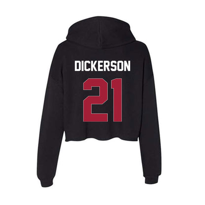 Oklahoma - NCAA Baseball : Drew Dickerson - Women's Crop Fleece Hoodie-1
