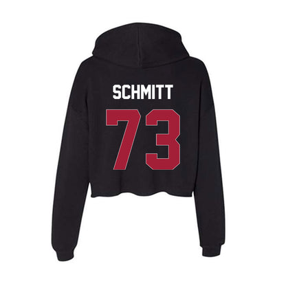 Oklahoma - NCAA Football : Deacon Schmitt - Women's Crop Fleece Hoodie-1