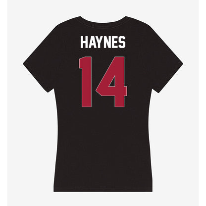 Oklahoma - NCAA Football : Trystan Haynes - Women's V-Neck T-Shirt-1