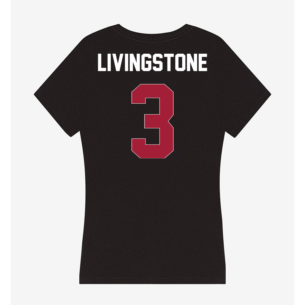 Oklahoma - NCAA Football : Parker Livingstone - Women's V-Neck T-Shirt-1
