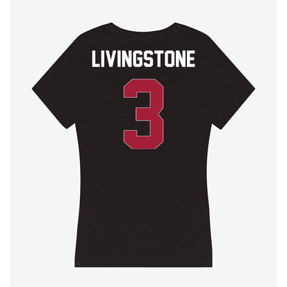 Oklahoma - NCAA Football : Parker Livingstone - Women's V-Neck T-Shirt-1