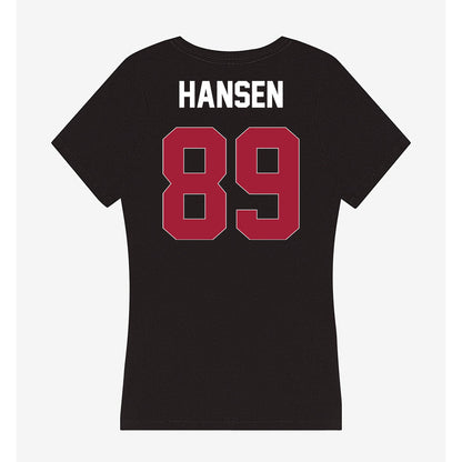Oklahoma - NCAA Football : Hayden Hansen - Women's V-Neck T-Shirt-1