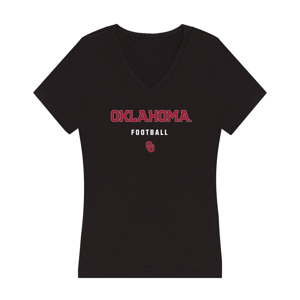 Oklahoma - NCAA Football : Nigel Smith - Women's V-Neck T-Shirt-0