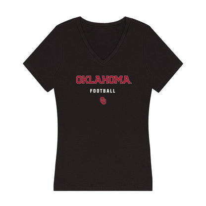 Oklahoma - NCAA Football : Nigel Smith - Women's V-Neck T-Shirt-0