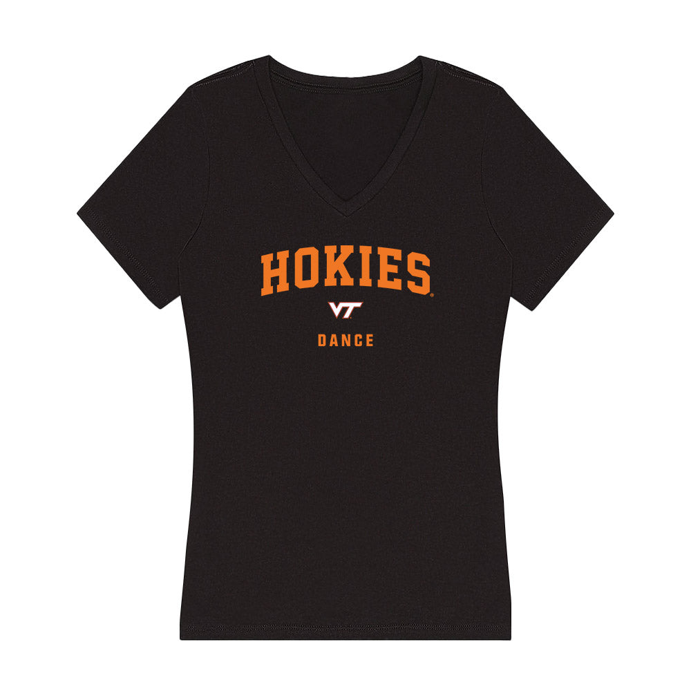 Virginia Tech - NCAA Dance Team : Katya Saveleva - Women's V-Neck T-Shirt-0