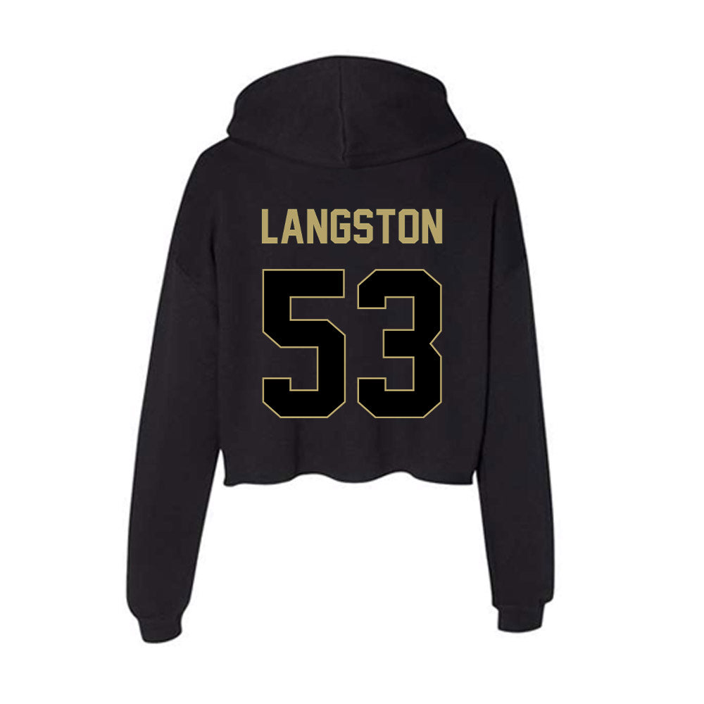 Central Florida - NCAA Football : Laparka Langston - Women's Crop Fleece Hoodie-1