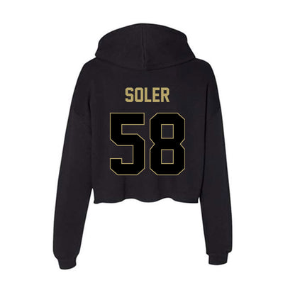 Central Florida - NCAA Baseball : Alan Soler - Women's Crop Fleece Hoodie-1