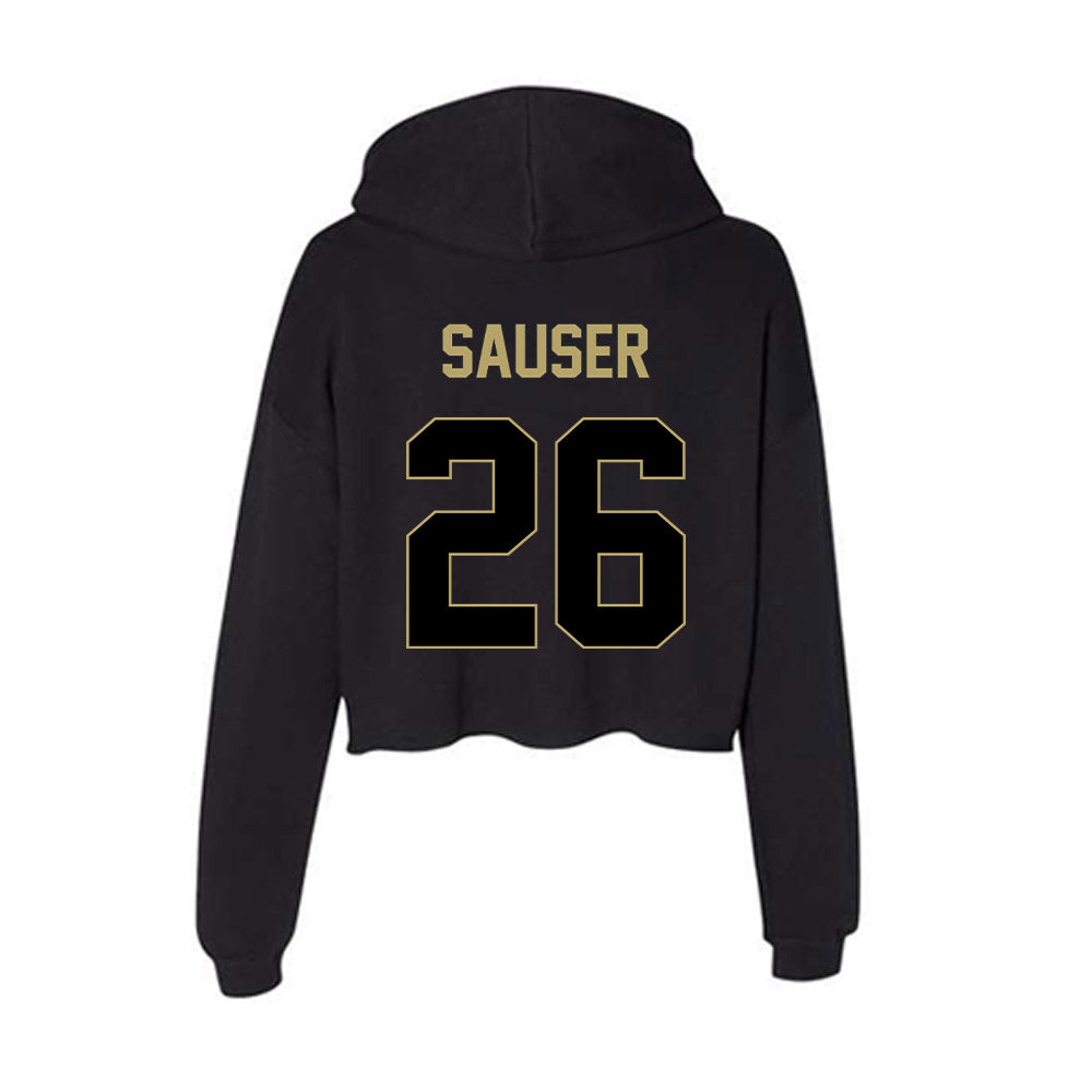 Central Florida - NCAA Baseball : Matt Sauser - Women's Crop Fleece Hoodie-1