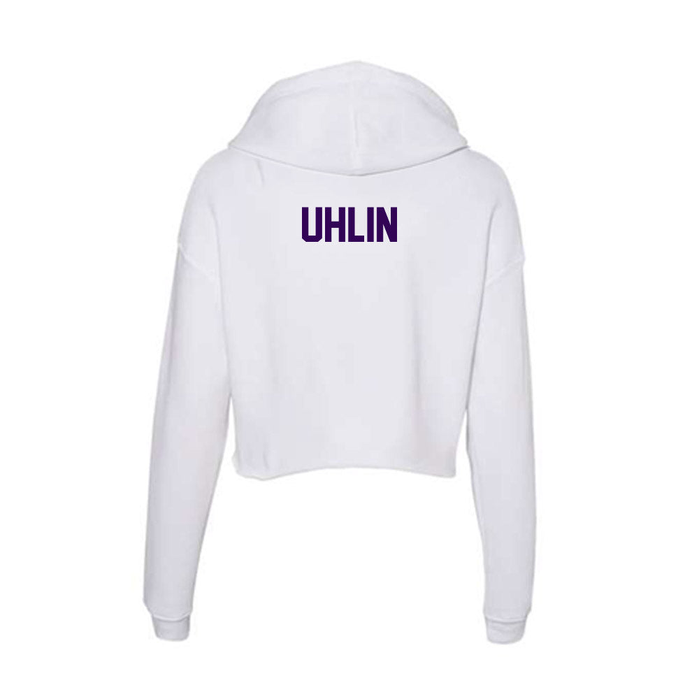 Kansas State - NCAA Men's Track & Field : Emil Uhlin - Women's Crop Fleece Hoodie-1