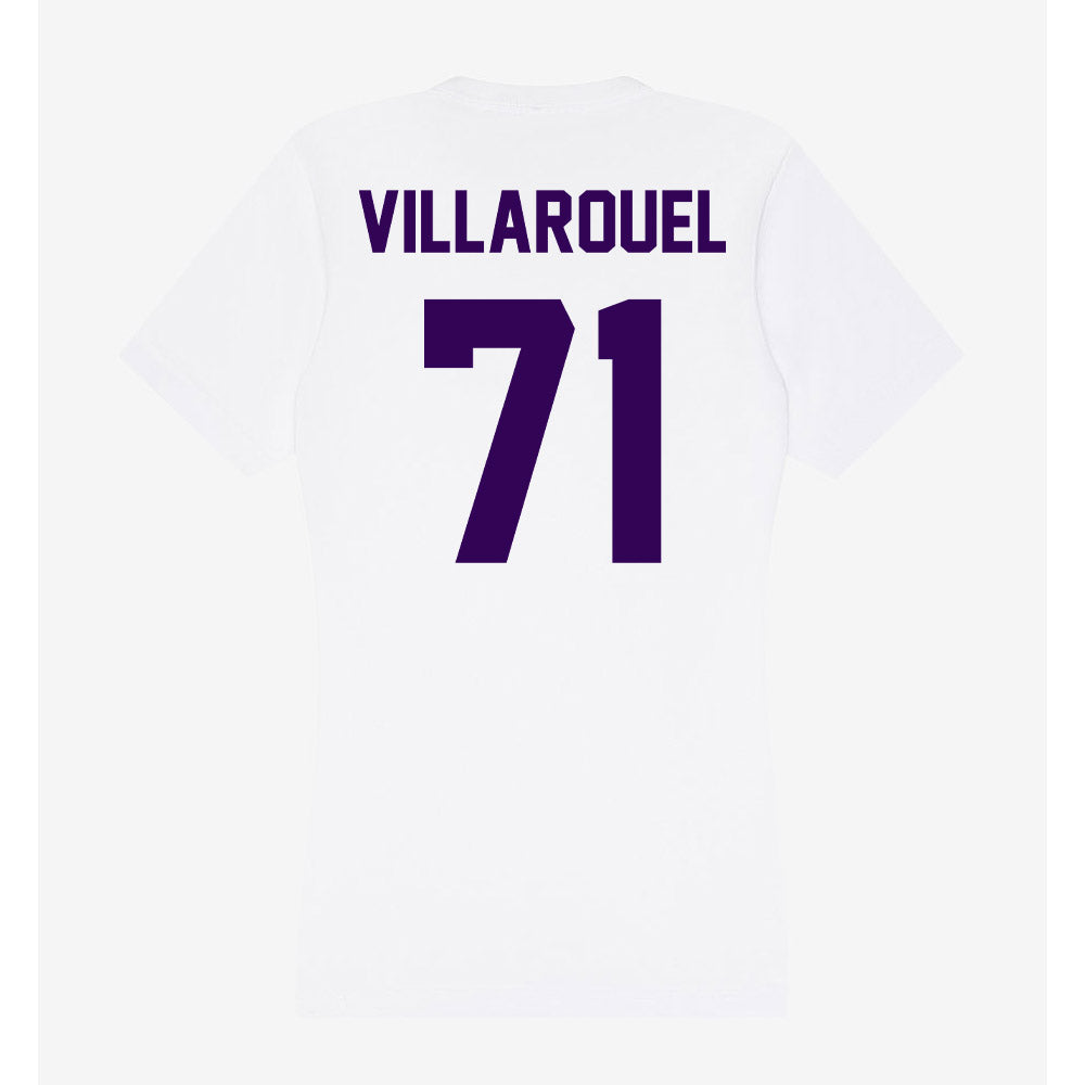 Kansas State - NCAA Football : Dylan Villarouel - Women's V-Neck T-Shirt-1
