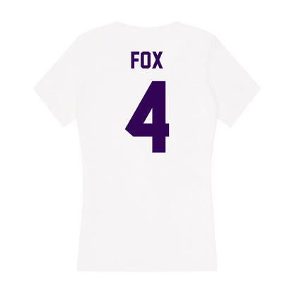 Kansas State - NCAA Women's Volleyball : Reagan Fox - Women's V-Neck T-Shirt-1