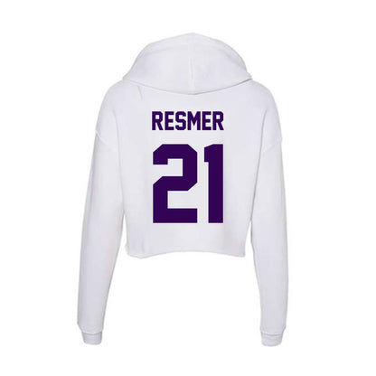 Kansas State - NCAA Women's Volleyball : Reese Resmer - Women's Crop Fleece Hooded Sweatshirt-1