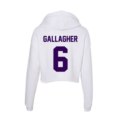 Kansas State - NCAA Baseball : Grant Gallagher - Women's Crop Fleece Hoodie-1