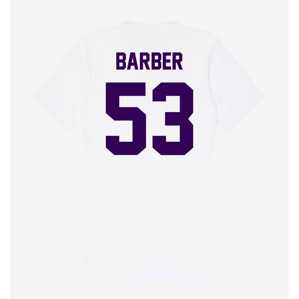 Kansas State - NCAA Football : Lamarcus Barber - Women's V-Neck T-Shirt-1