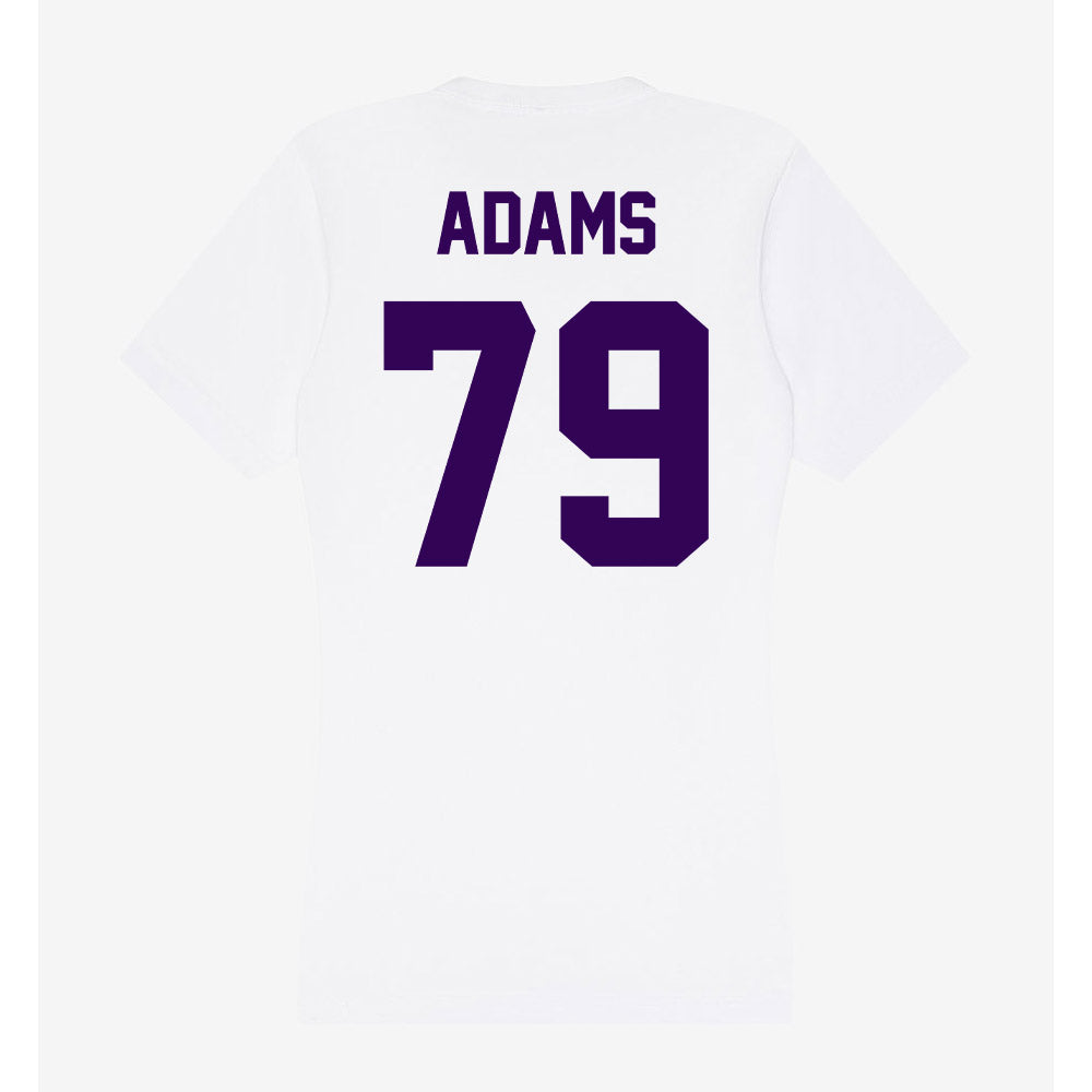 Kansas State - NCAA Football : Charlie Adams - Women's V-Neck T-Shirt-1