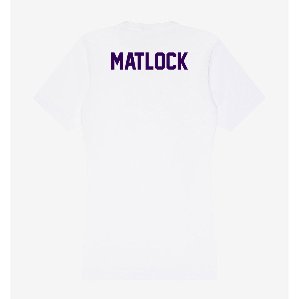 Kansas State - NCAA Men's Track & Field : Nen Matlock - Women's V-Neck T-Shirt-1