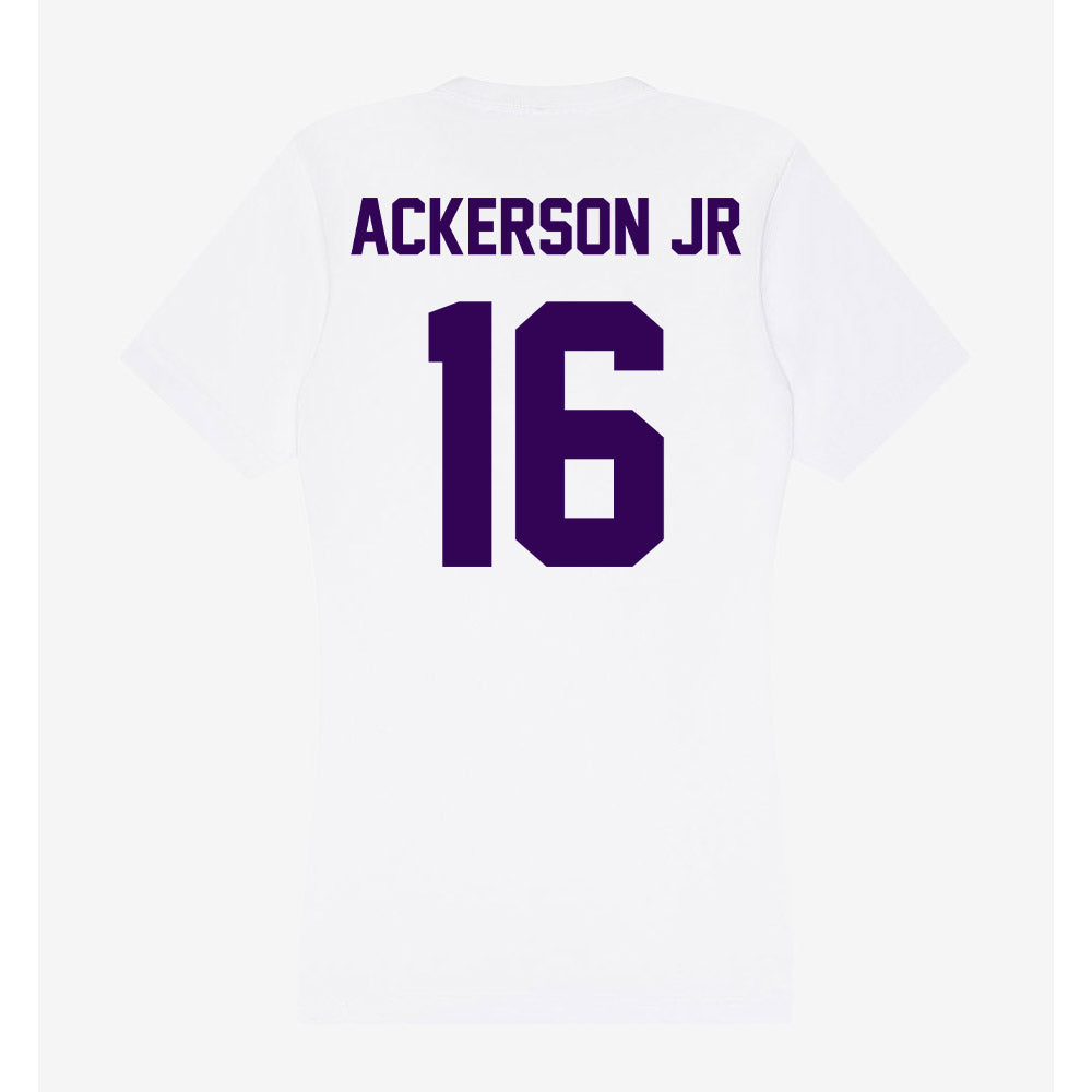 Kansas State - NCAA Football : Dj Ackerson Jr - Women's V-Neck T-Shirt-1