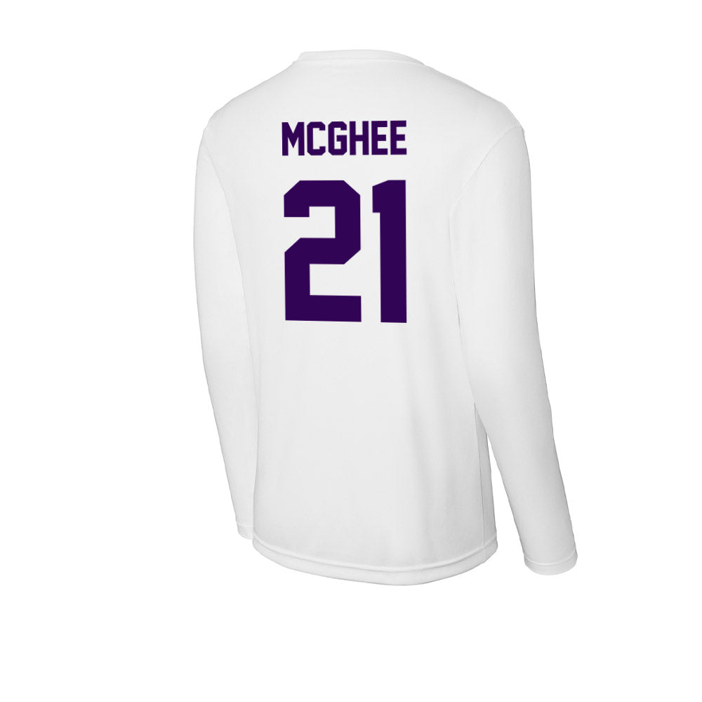 Kansas State - NCAA Football : LJ McGhee - Activewear Long Sleeve T-Shirt-1