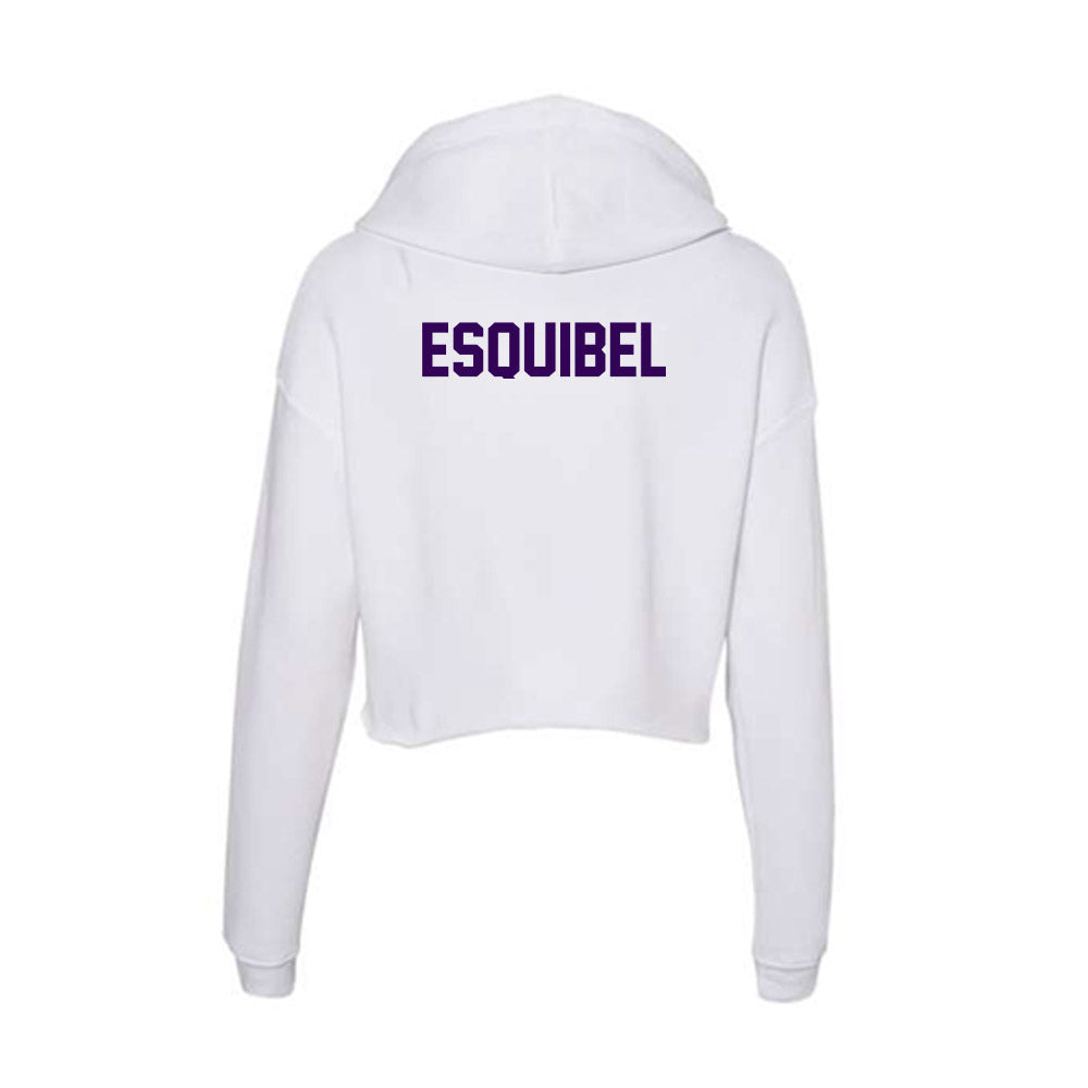 Kansas State - NCAA Men's Track & Field : Jackson Esquibel - Women's Crop Fleece Hoodie-1