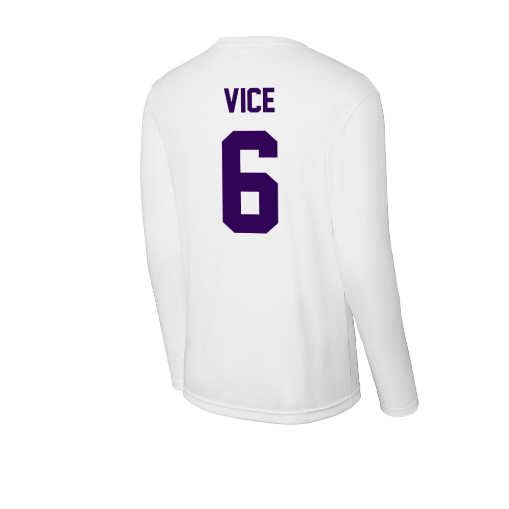 Kansas State - NCAA Men's Basketball : Brock Vice - Activewear Long Sleeve T-Shirt-1