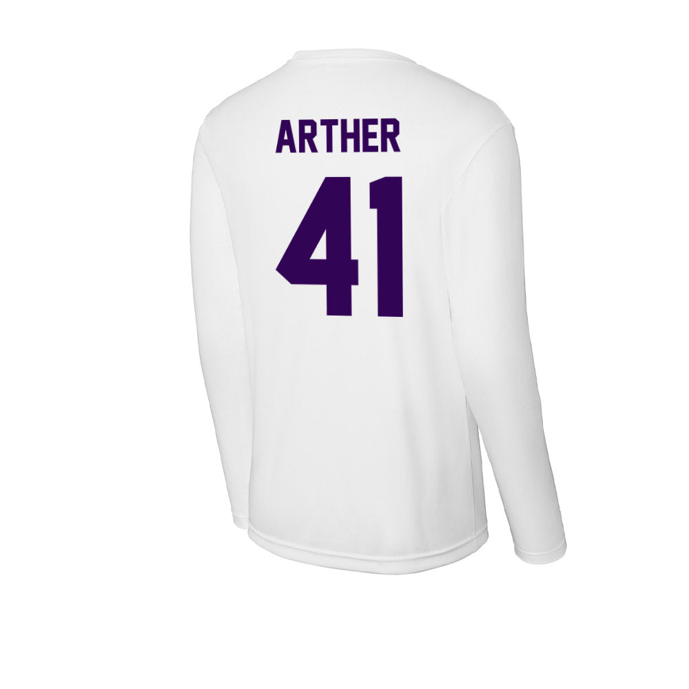 Kansas State - NCAA Baseball : Adam Arther - Activewear Long Sleeve T-Shirt-1