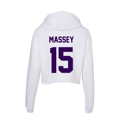 Kansas State - NCAA Women's Volleyball : Addison Massey - Women's Crop Fleece Hoodie-1