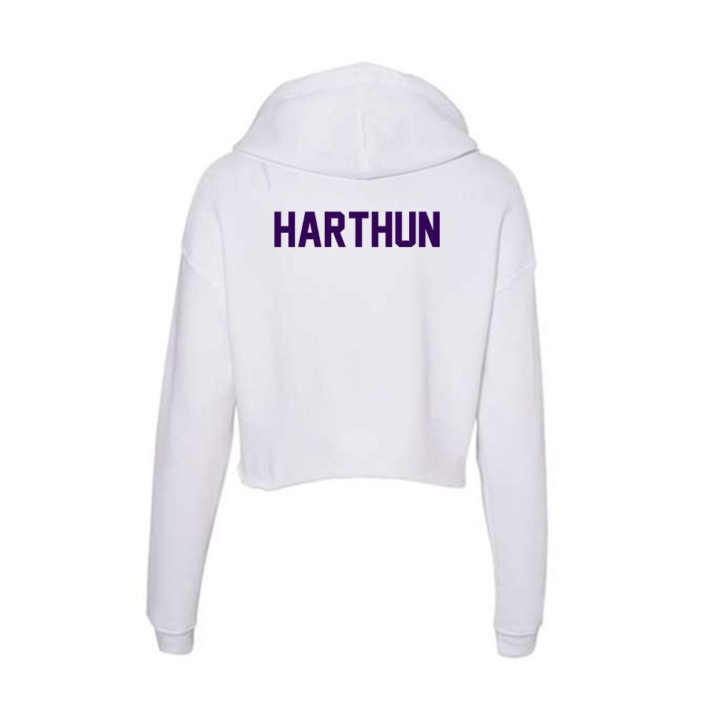 Kansas State - NCAA Women's Rowing : Taylin Harthun - Women's Crop Fleece Hoodie-1