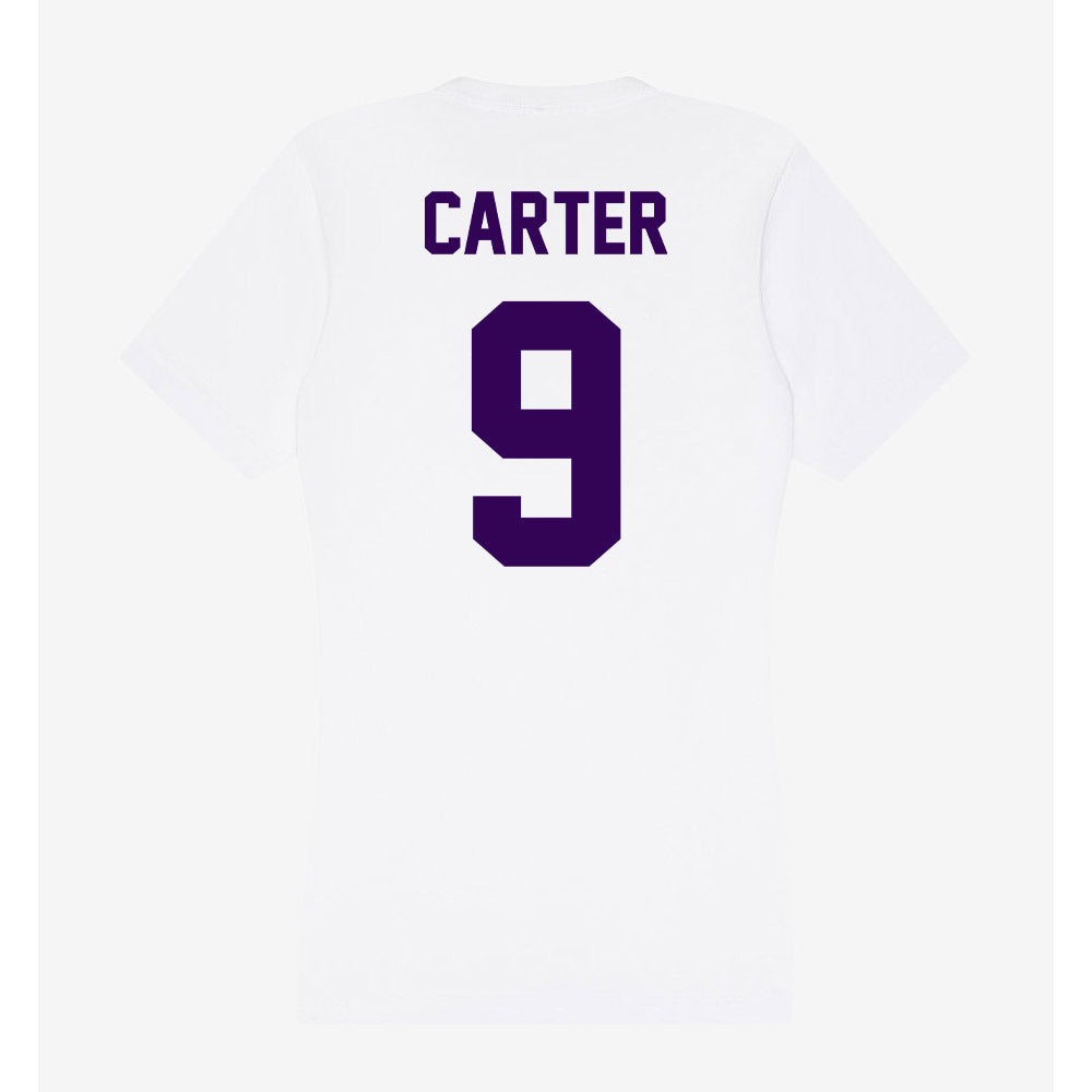 Kansas State - NCAA Women's Volleyball : Chandler Carter - Women's V-Neck T-Shirt-1