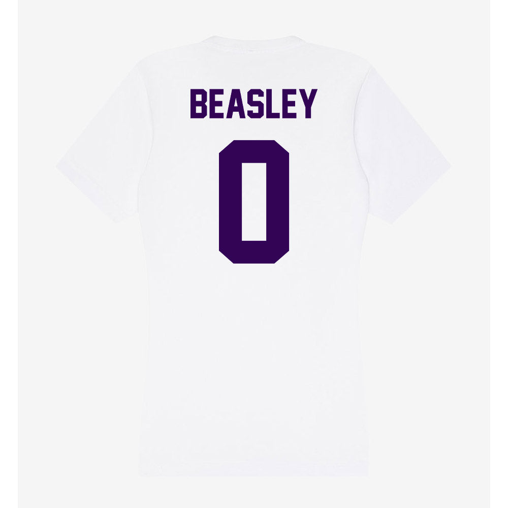 Kansas State - NCAA Football : Koy Beasley - Women's V-Neck T-Shirt-1