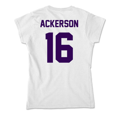 Kansas State - NCAA Football : Dj Ackerson - Soft Style Women’s T-Shirt-1