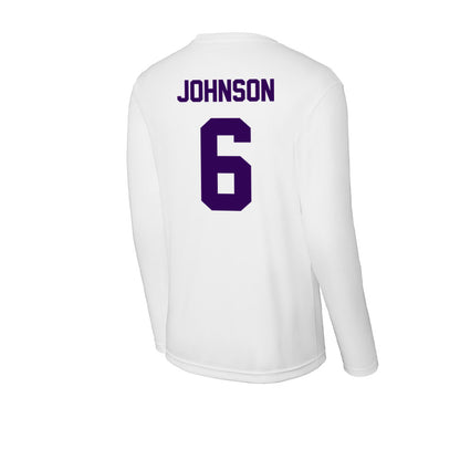 Kansas State - NCAA Men's Basketball : Marcus Johnson - Activewear Long Sleeve T-Shirt-1