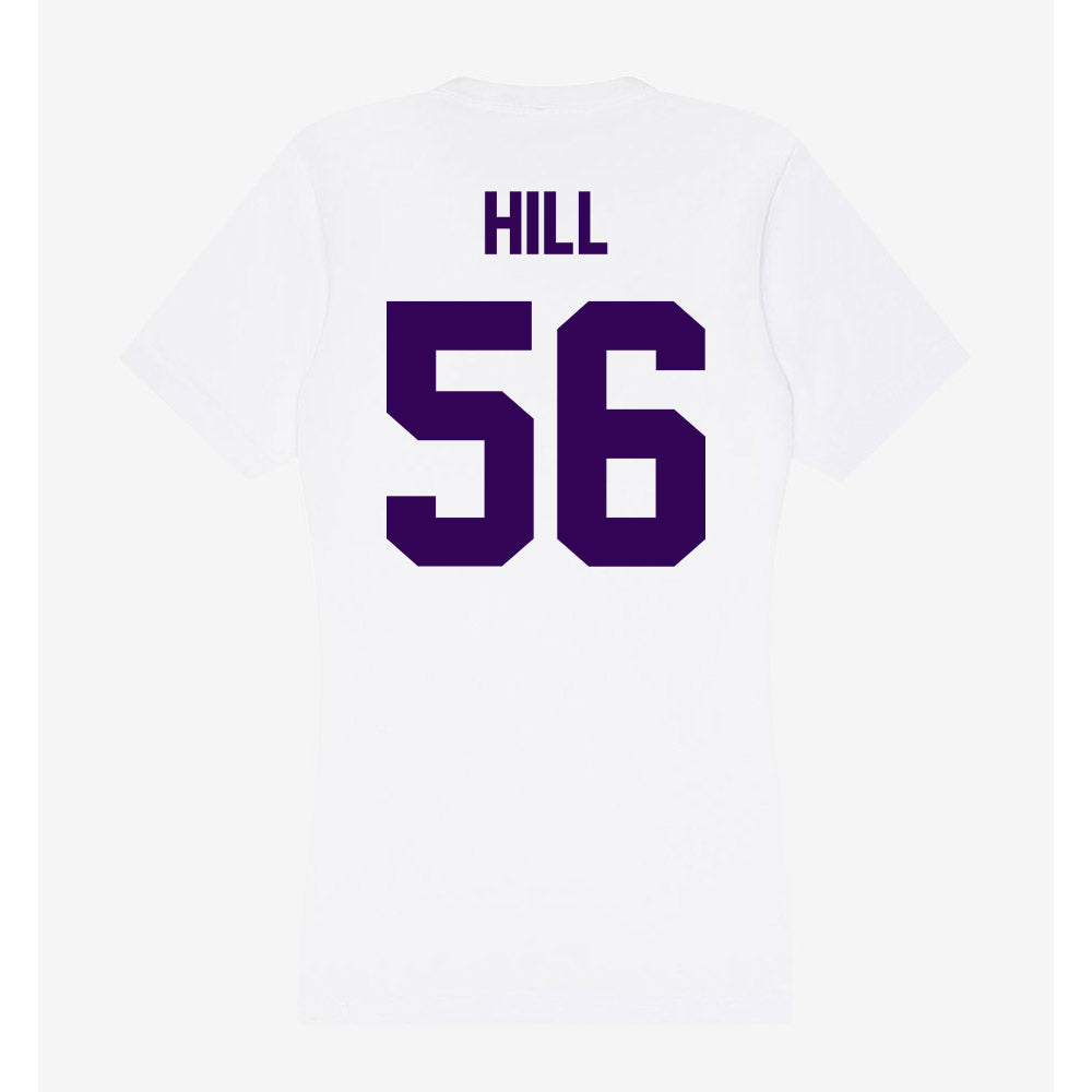 Kansas State - NCAA Football : Elijah Hill - Women's V-Neck T-Shirt-1