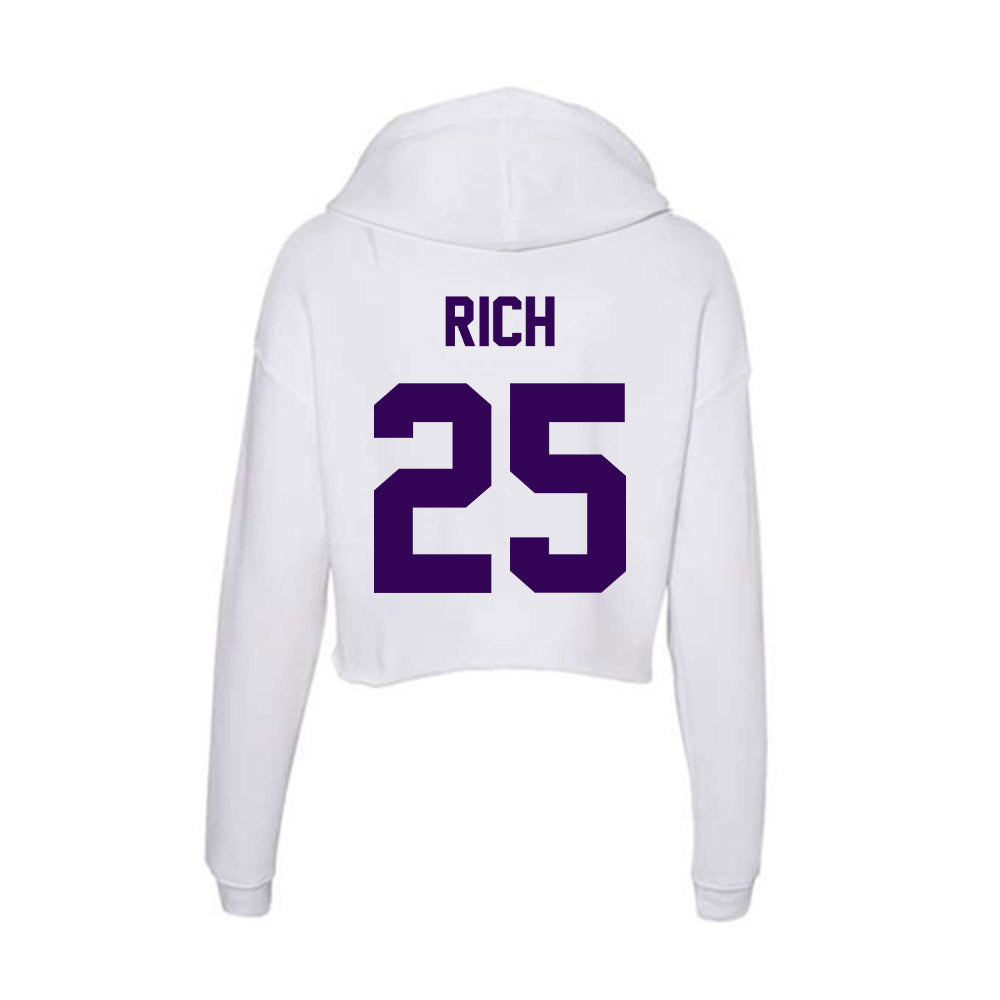 Kansas State - NCAA Football : Zashon Rich - Women's Crop Fleece Hoodie-1