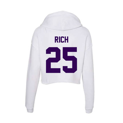 Kansas State - NCAA Football : Zashon Rich - Women's Crop Fleece Hoodie-1