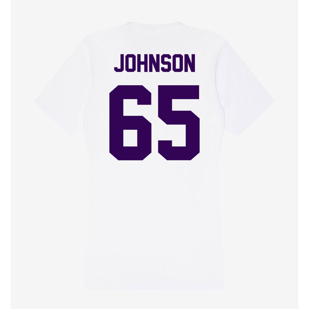 Kansas State - NCAA Football : Tyler Johnson - Women's V-Neck T-Shirt-1