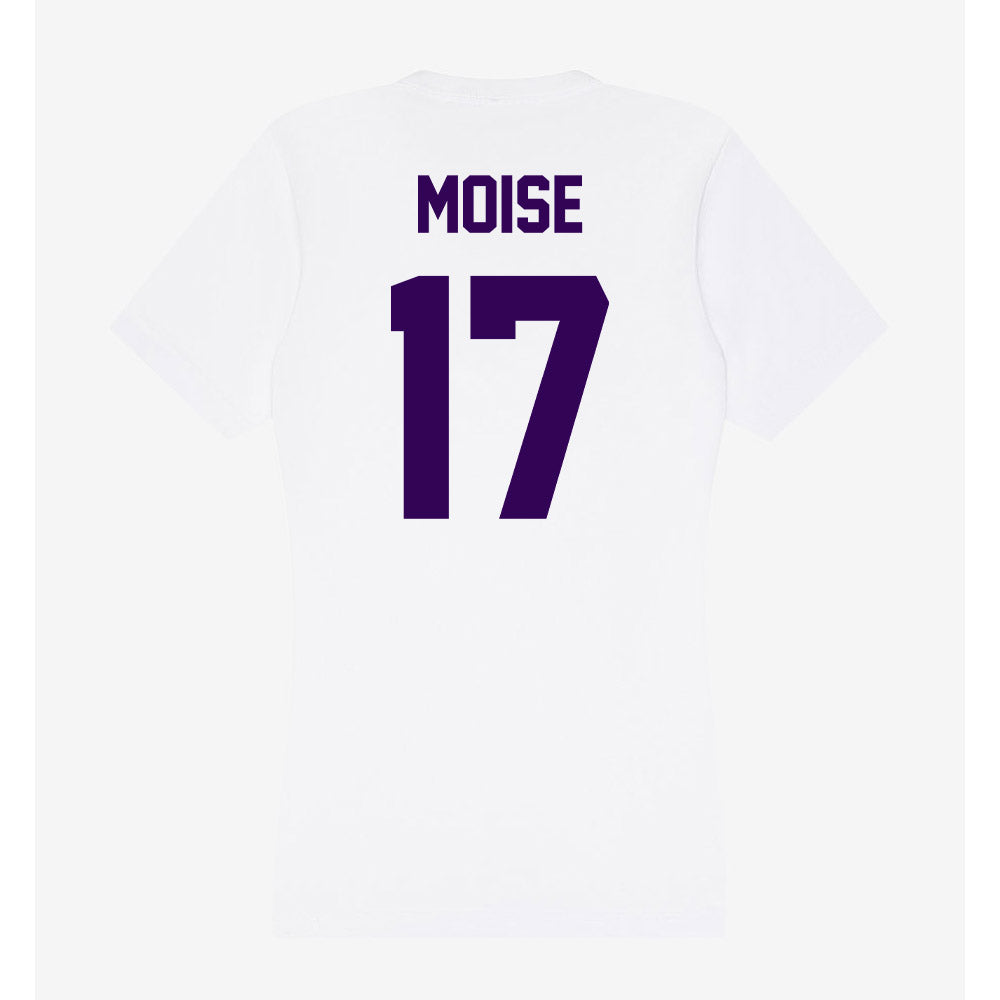 Kansas State - NCAA Football : Adonis Moise - Women's V-Neck T-Shirt-1
