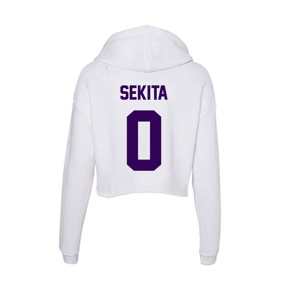 Kansas State - NCAA Women's Volleyball : Fuka Sekita - Women's Crop Fleece Hoodie-1
