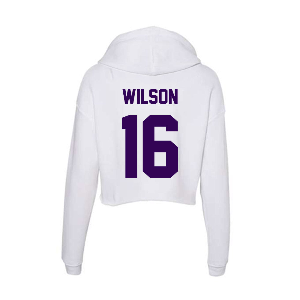 Kansas State - NCAA Football : Julius Wilson - Women's Crop Fleece Hoodie-1