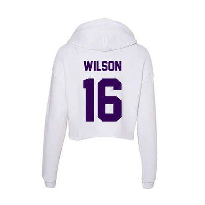 Kansas State - NCAA Football : Julius Wilson - Women's Crop Fleece Hoodie-1