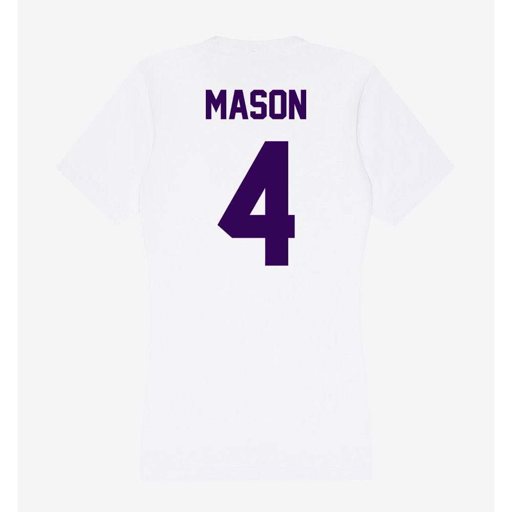 Kansas State - NCAA Football : Mekhi Mason - Women's V-Neck T-Shirt-1