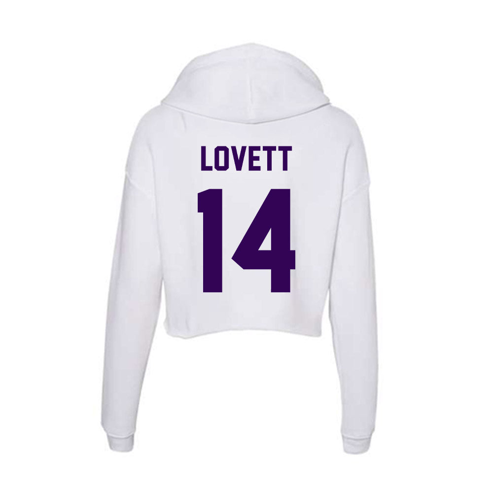 Kansas State - NCAA Football : Maxwell Lovett - Women's Crop Fleece Hooded Sweatshirt-1
