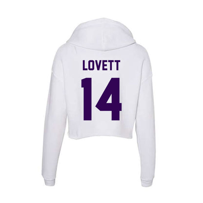 Kansas State - NCAA Football : Maxwell Lovett - Women's Crop Fleece Hooded Sweatshirt-1