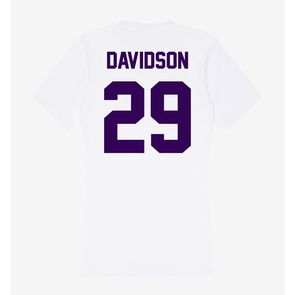 Kansas State - NCAA Football : Dylan Davidson - Women's V-Neck T-Shirt-1